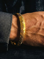 The Mosaic – Premium Gold-Finish Kada