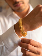 The Groove – Premium Gold-Finish Kada