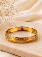 The Mosaic – Premium Gold-Finish Kada