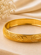 The Flourish – Premium Gold-Finish Kada