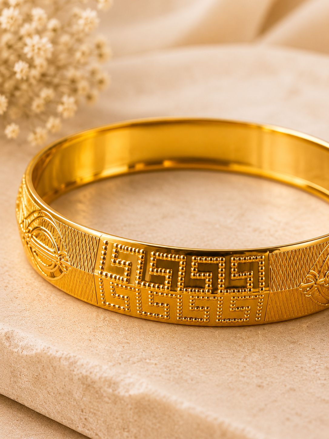 The Sovereign – Premium Gold-Finish Kada