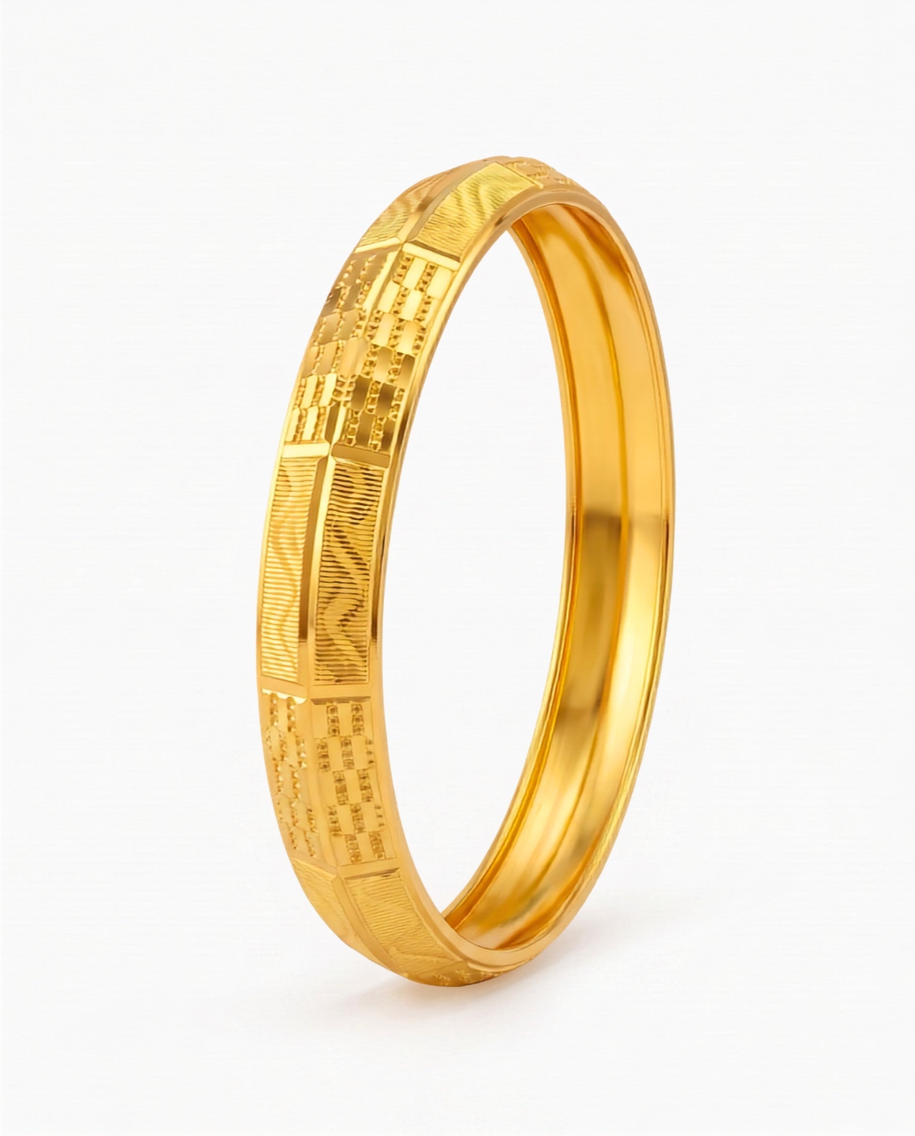 The Mosaic – Premium Gold-Finish Kada